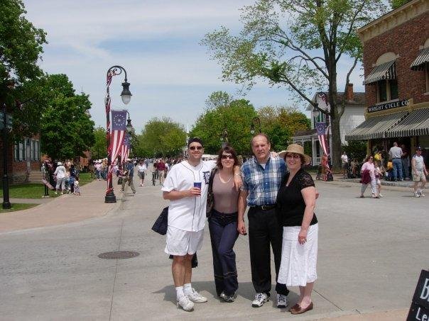 Yannick and Sarah with us in Greenfield Village, Michigan, Summer 2008
