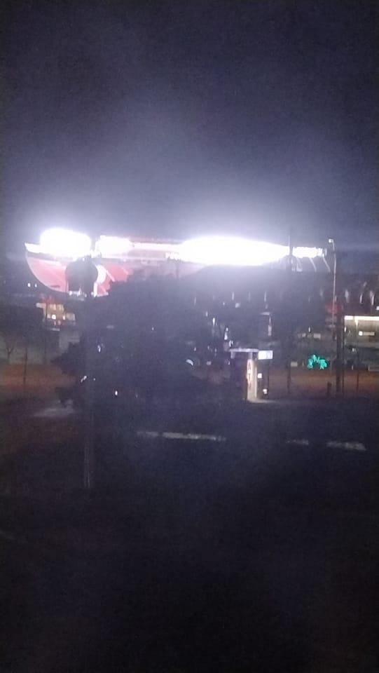 Looks like Patrick's home.. Lights are on.