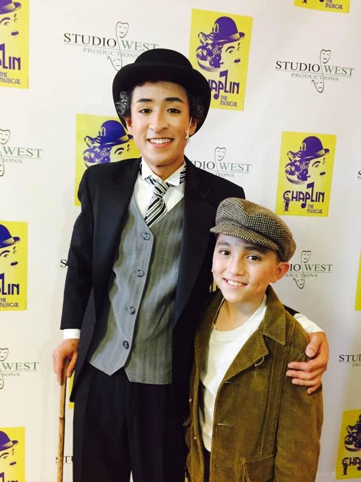 Young Charlie and his grown up self in "Chaplin the Musical" at West Forsyth High School. Great job Tyler!