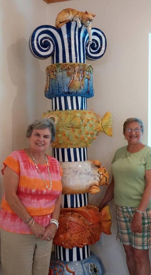 Peggy Phillips Allen and me at Museum of Whimsey.