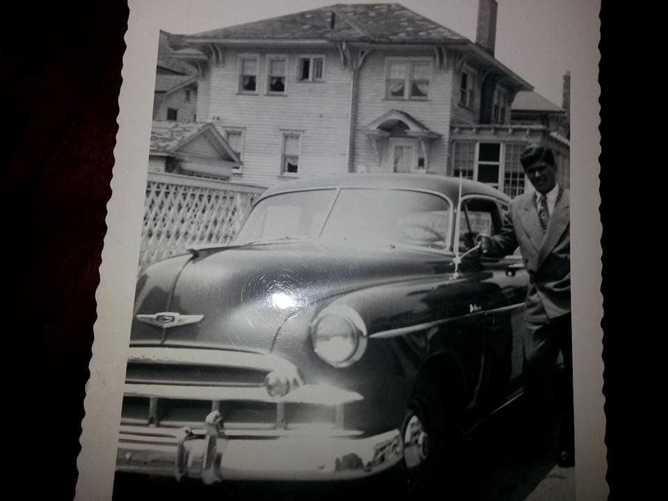 our dad and his gangster looking car