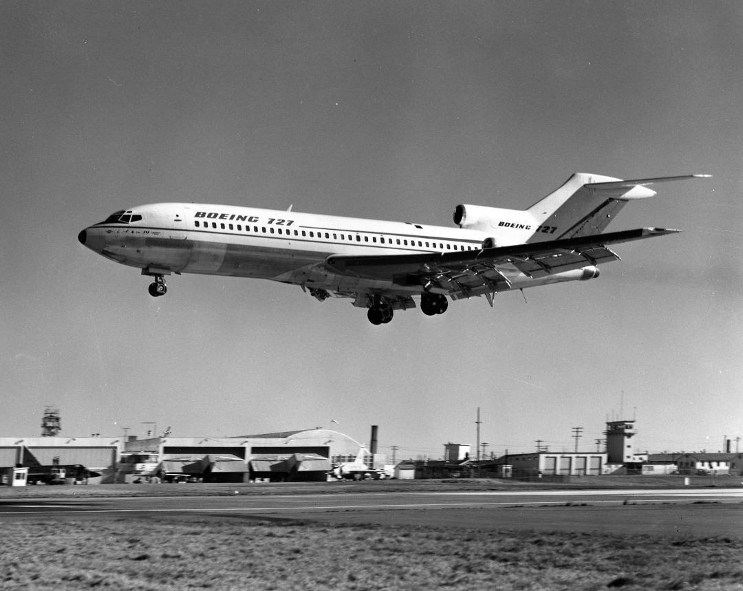 1st Boeing 727 rolled out of the Renton Plant in Nov, 1962. Great plane! Just ask DB Cooper.