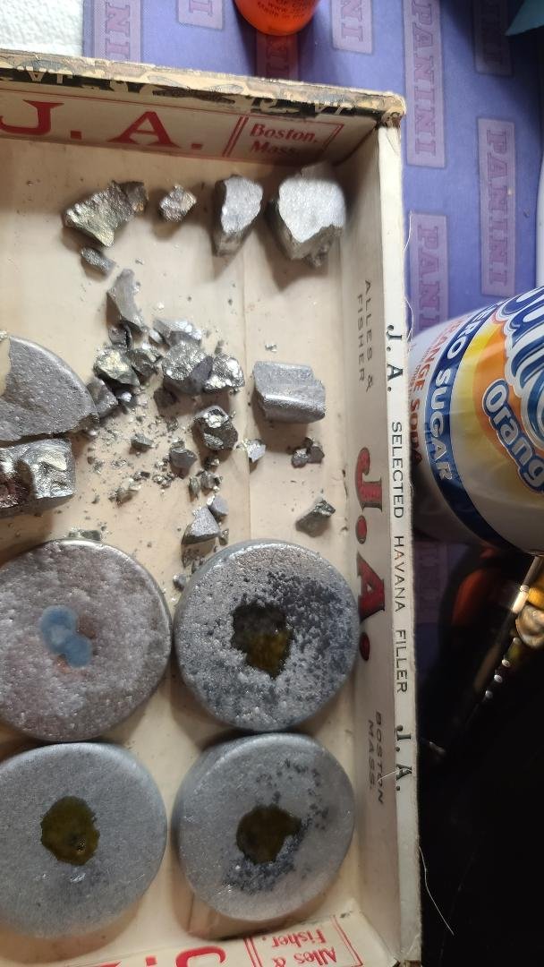 What kind of metal would shatter like this it was round just like the others.
