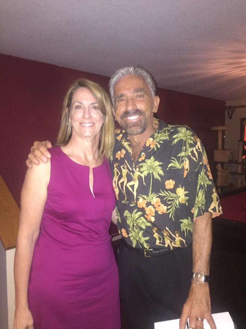 Lucky me. I was fortunate to see a wonderful friend at my sister's 60th birthday party.
