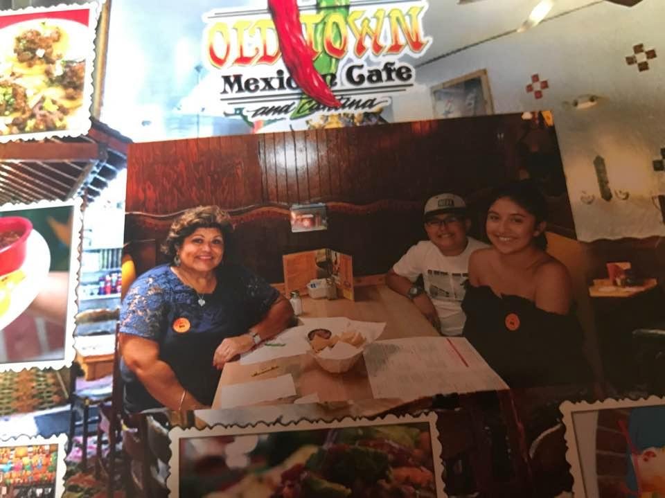 Having lunch in Old Town San Diego.