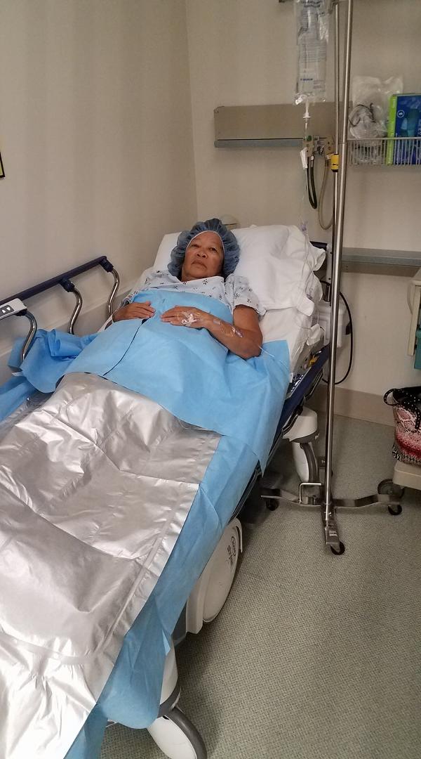 This is Lita before surgery