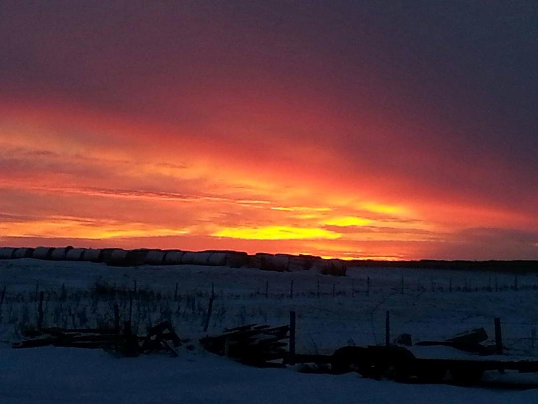 sunset in Saskatchewan