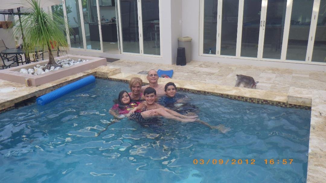Labor day with 3 of our 5 grandkids, in Guaynabo.