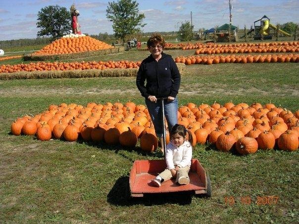 maya at the pumkin patch