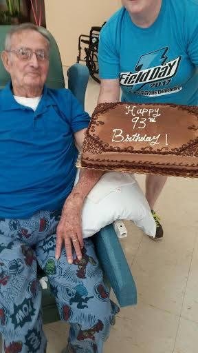 LT is 93 years of age today, so we had a party to celebrate!