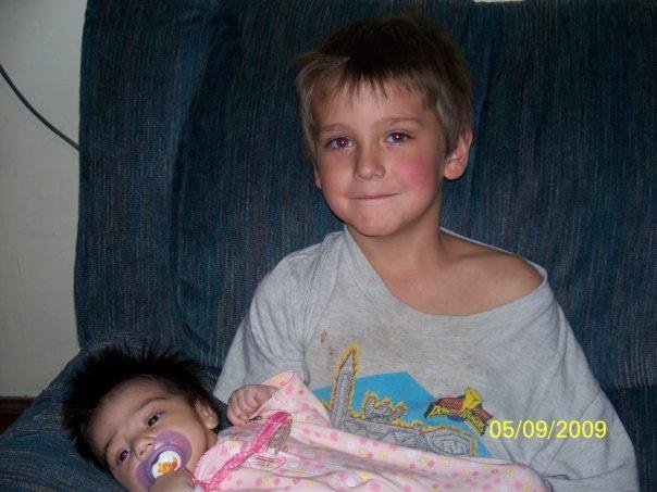 My son Aaron and my grandaughter Noelle.