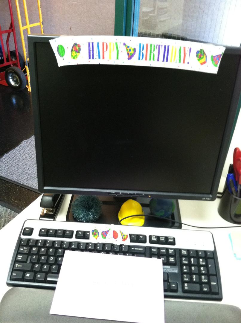 The card had a $50 Target gift card & a $15 I-tunes gift card in it. How thoughtful!