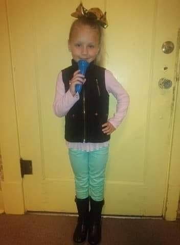 Career day at school and ABS wanted to be a singer.  She nailed it.