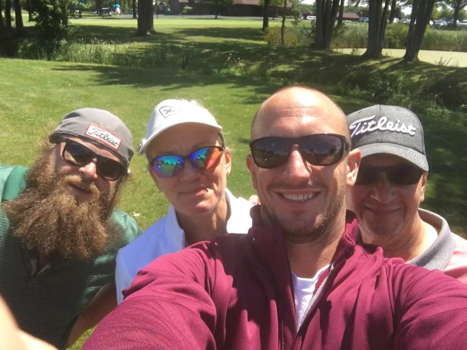 At the Eddie Miller Memorial. Over 250 golfers.