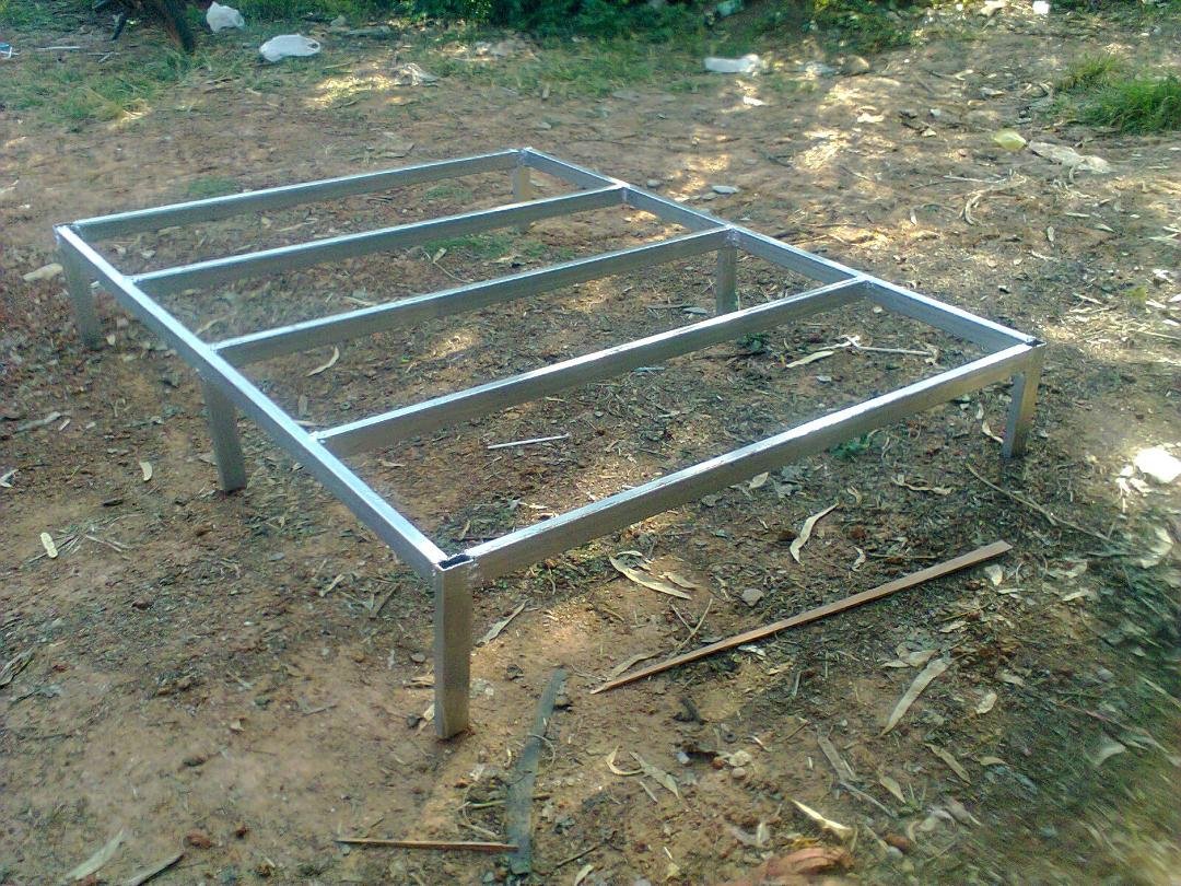 I have a few thing I need to build, so I bought a welder. I thought it would be cheaper than hire some one to come and build for me. my first job. a rack to hold my rice. I never welded before, so I have a lot to learn, but