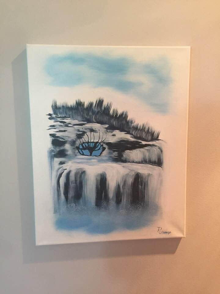 My friend and ex-coworker, Randy Jessop, has taken up painting since retiring.  He painted this beautiful picture for me!