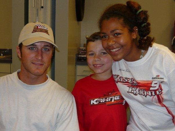Bailey and Joey with Kasey Kahne
