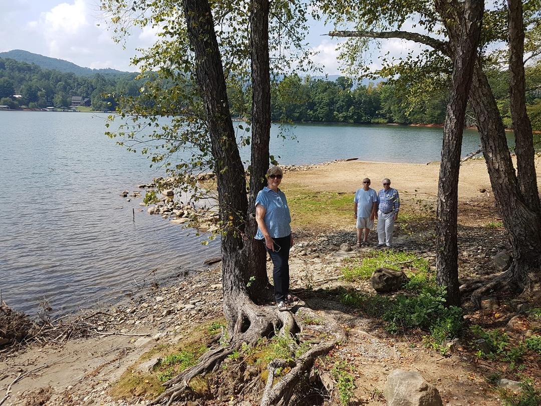 Beautiful Chatuge lake in Georgia Mountains.