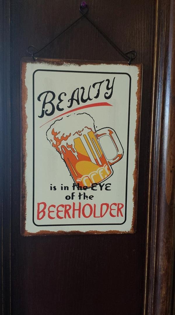 My husband dragged me to a brewery for lunch today. Think he's trying to tell me something?