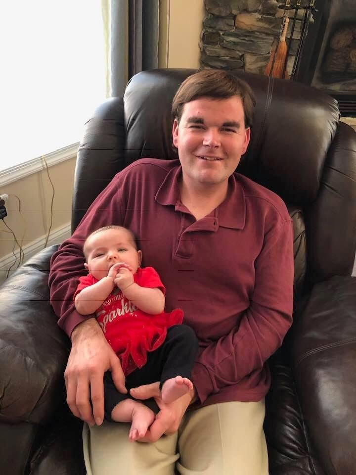 Uncle Anthony holding Evelynn