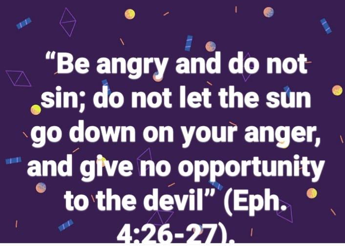 Be Slow to Anger and Quick to Forgive. Blessed are the Peace makers:
