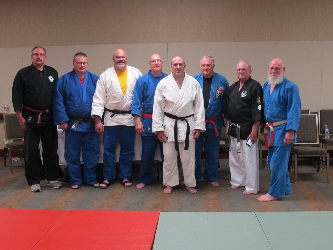 United States Martial Arts Association review board St Louis, MO July 2014. Kasey Keckeisen demonstrated proficiency in Aikido and was award 6th Dan. With Michael Abels, David Bleeker, Omar Ahmad,Steven Jimerfield, Michael