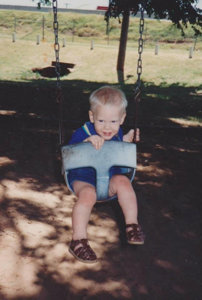 Chad in Del City park. July 7, 1994.