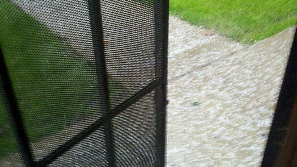 It's hailing so much you're right now at Lakeside!