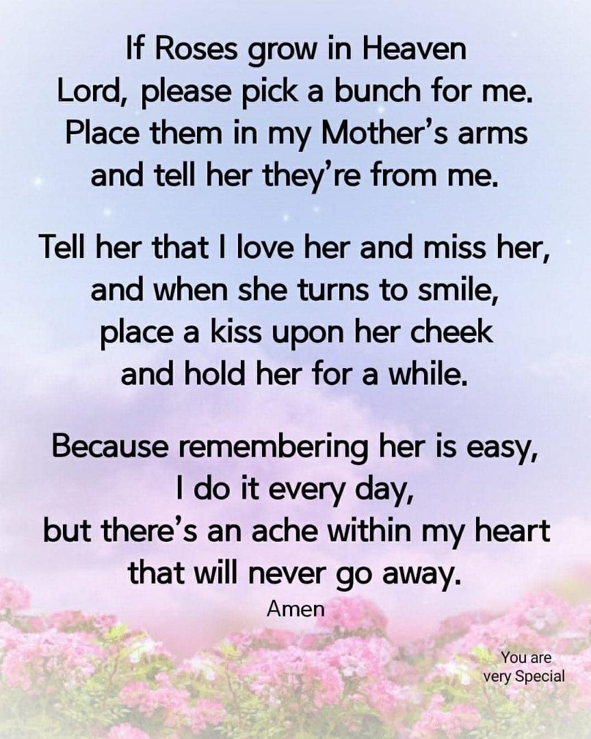 Happy Mother’s Day to my mom, Orma McCraner, you may be in heaven but you are forever in my heart. Happy Mother’s Day❤️❤️❤️❤️❤️