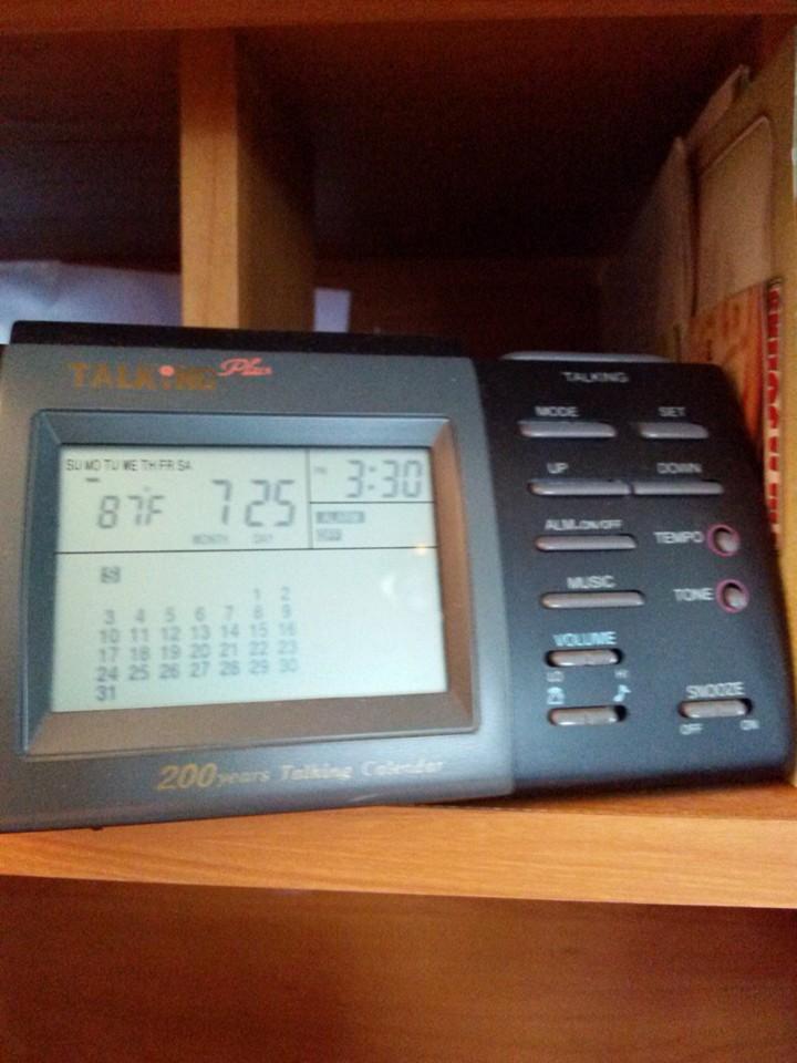 Again today... In my office!!! I threatened to get a personal A/C...someone suppose to come Wednesday. I am dyin' here!!!