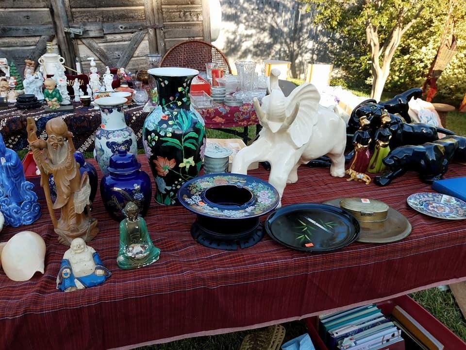 Oriental and elephant statue