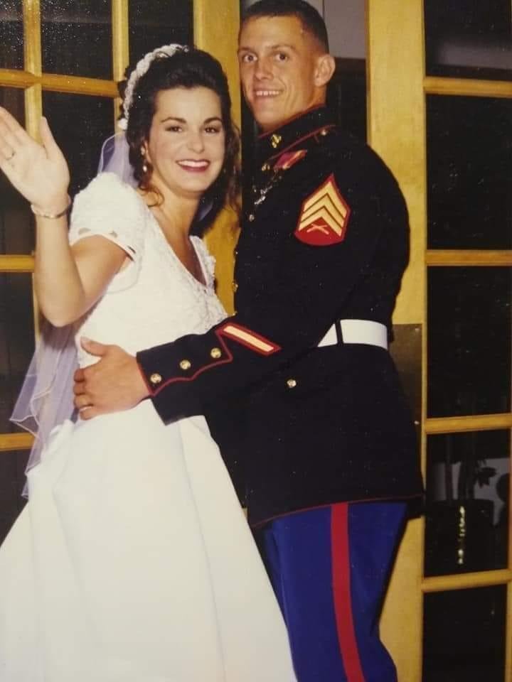Today is my son Alan's and Mary's 23rd wedding anniversary. We are so a red, white and blue family! Happy Anniversary!