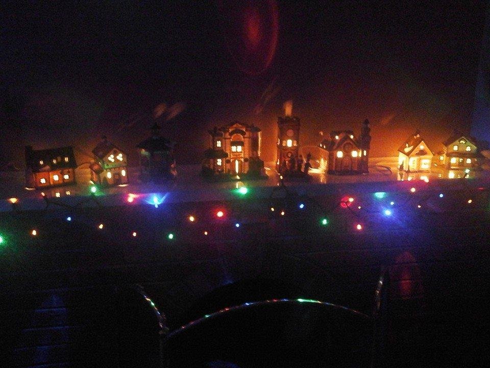 Merry Christmas. First time the village has been lit for years.