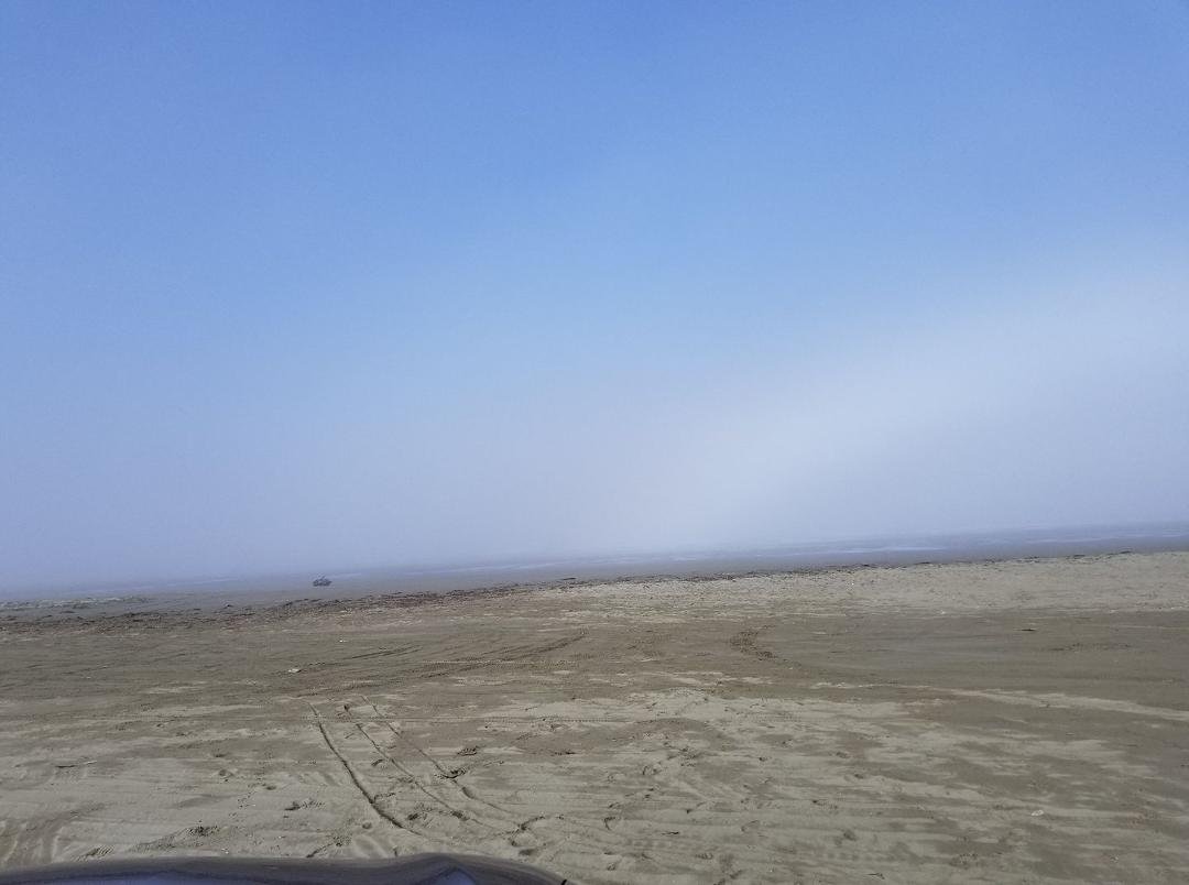 Waiting for the eclipse at the beach