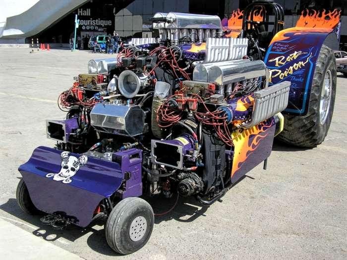 George King Tractor pulls need lots of Horse Power!! 3  P-51 Fighter  engines. About 1800 HP each!
