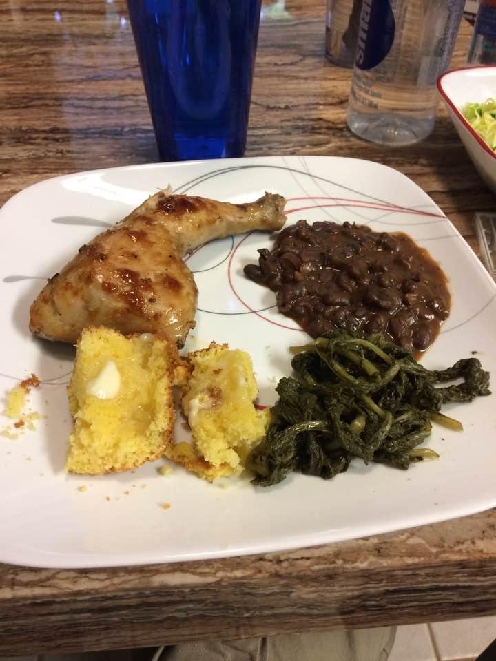 On my plate. Time to eat