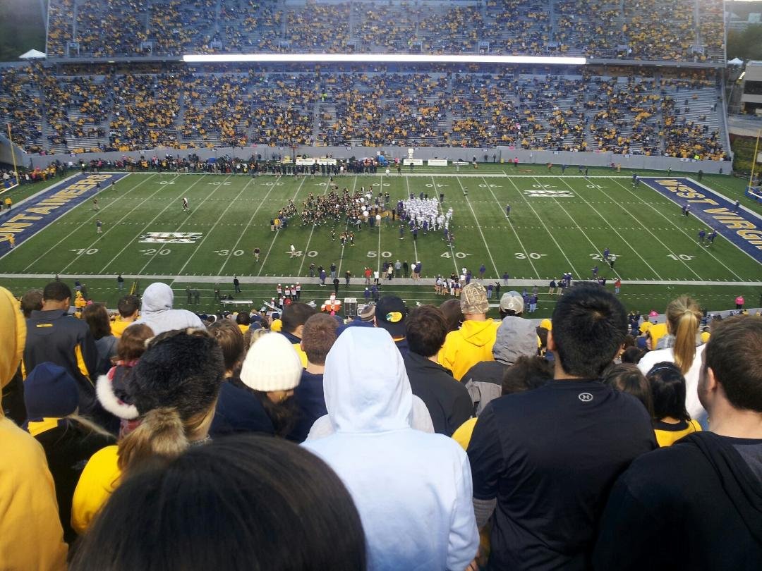 Here in Morgantown WV, West Virginia and Kansas State! Mogantown rocks.