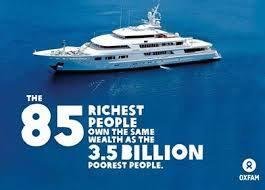 It is my understanding that in the United States that the top 0.07% have amassed 40% of the nations income, the next 7% own another 40%. If you do the simple math that leaves the rest 92.3% to fight among ourselves over the