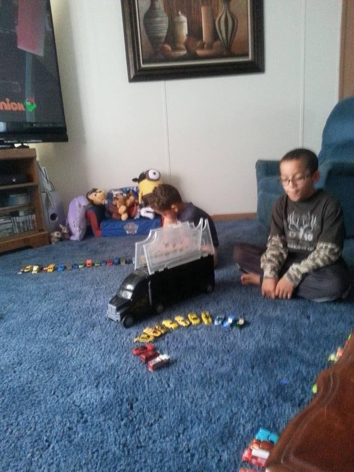 Playing with cars was my favorite too ...