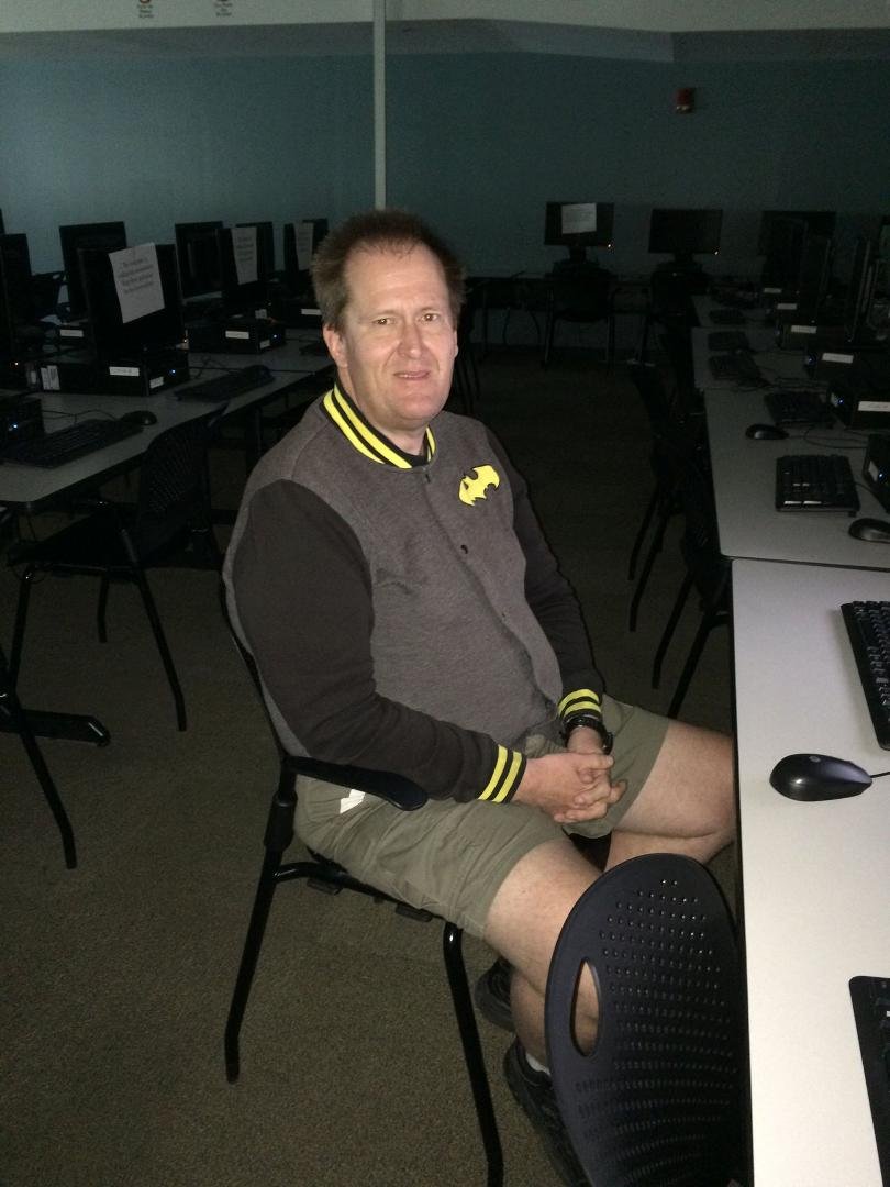 in computer lab at columbus state.