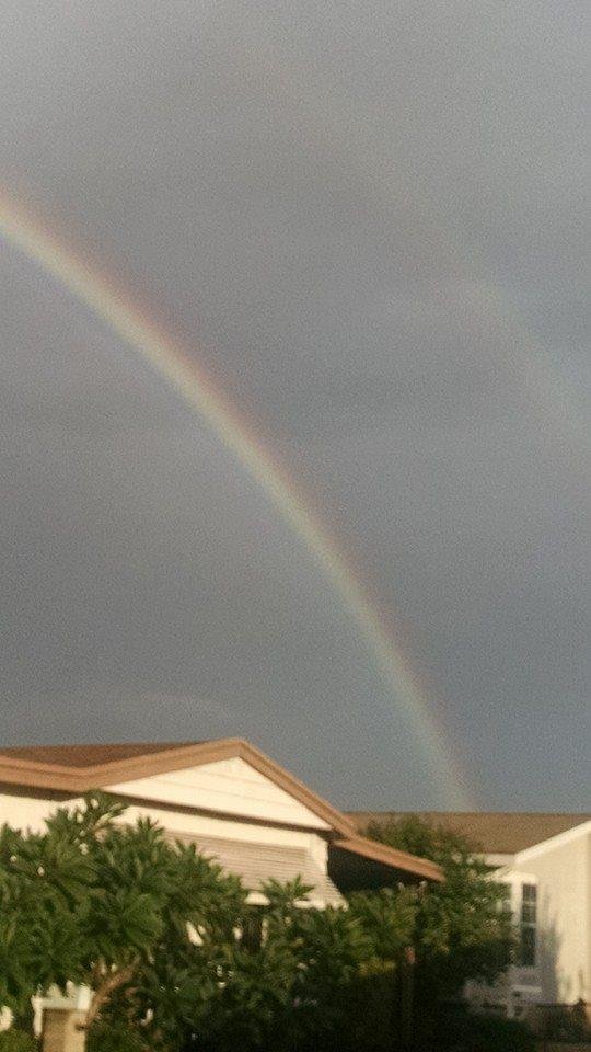 Yay! First rainbow over Southern California in a long time! We got a good rain shower last night and more predicted for today! Thank you Heavenly Father!