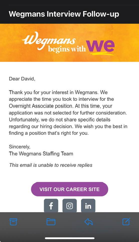 Back to looking for a job