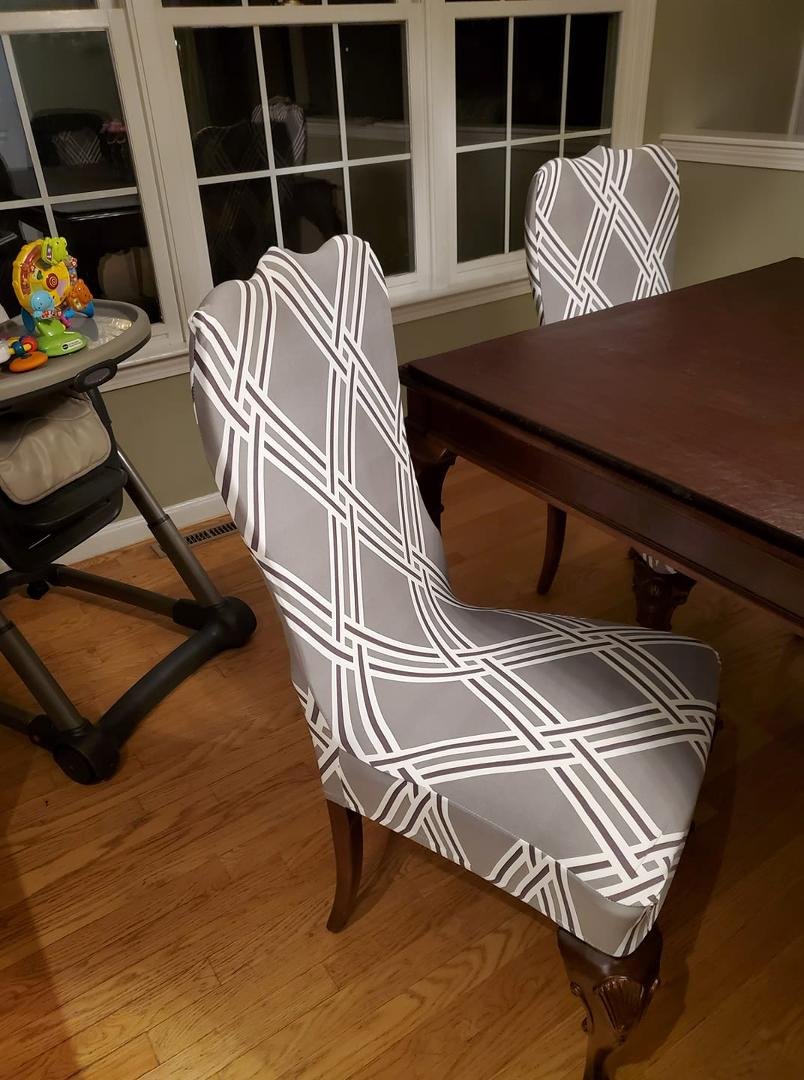 These new chair covers arrived today. I love them.