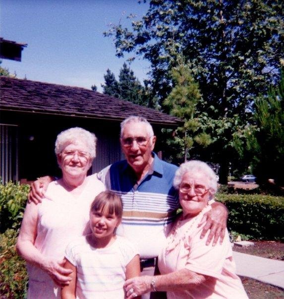 Mom, Uncle Jim, Aunt Hazel
Diane's Christina below.