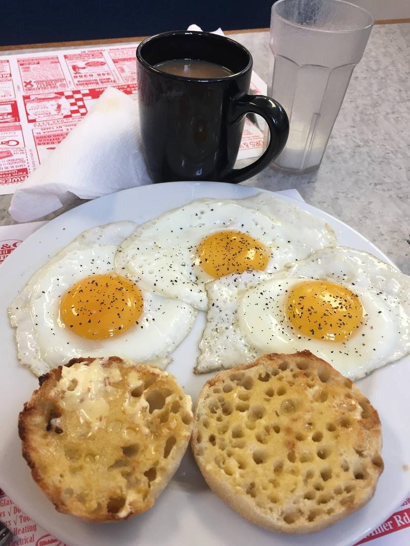 Normal 3 eggs up, at Freddie's Dinner Boonville, NY
