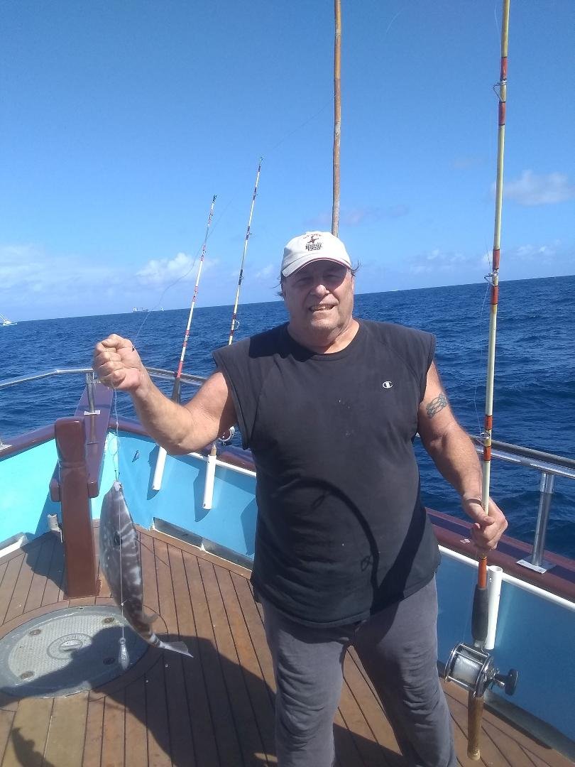 First fishing today on the boat