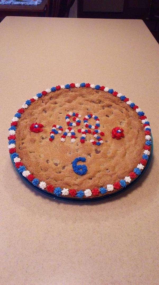 Kay Baked a Victory Cookie. Go Pats