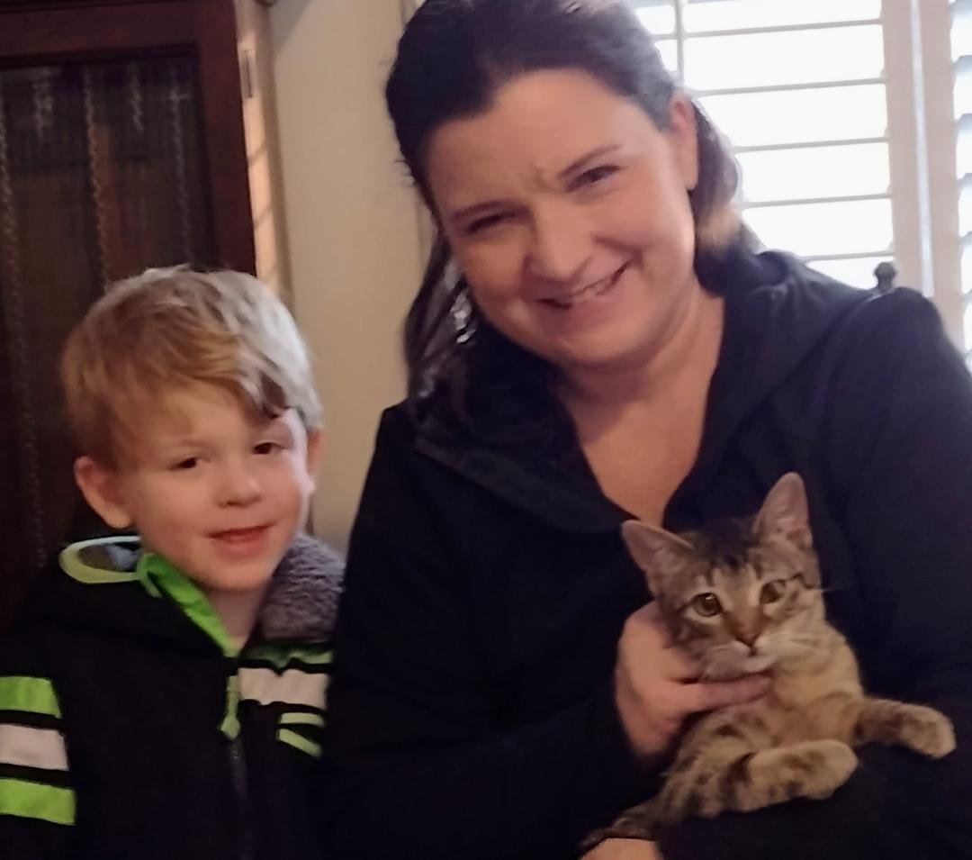 Melina with her Family, adopted today from LAPP.