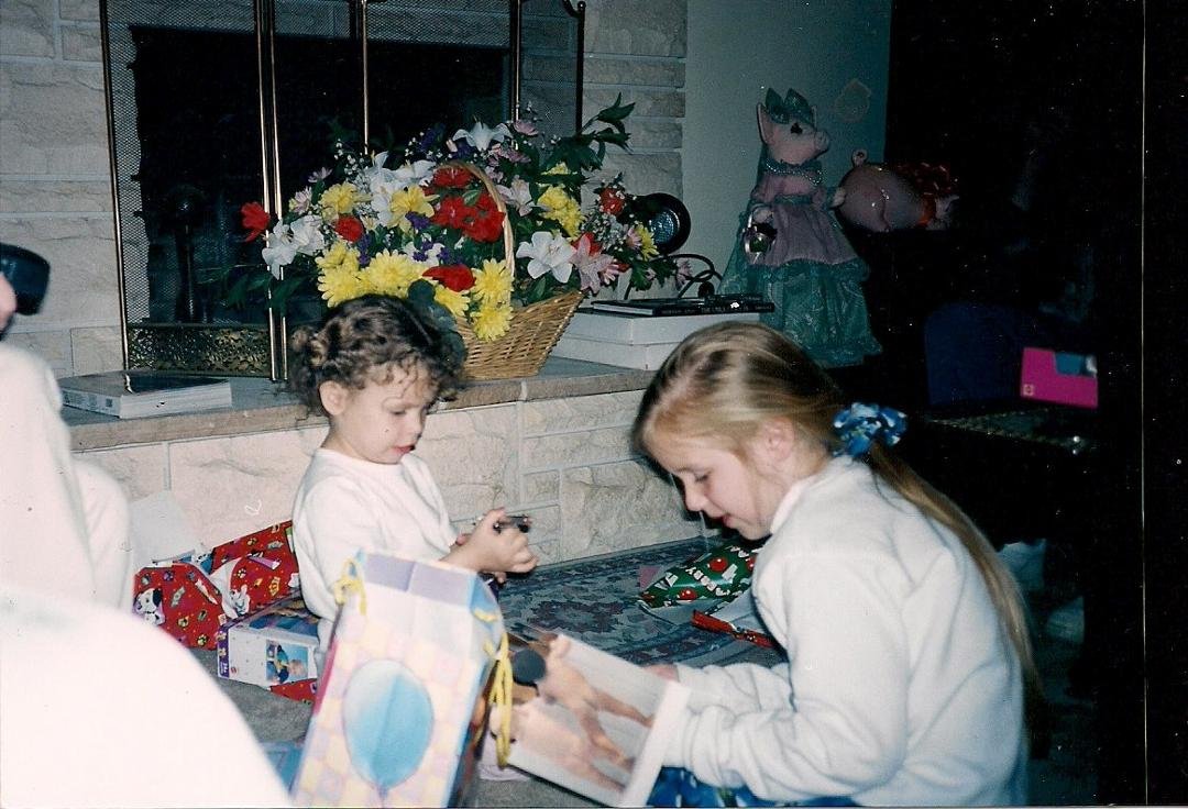 Two little girls on a birthday!