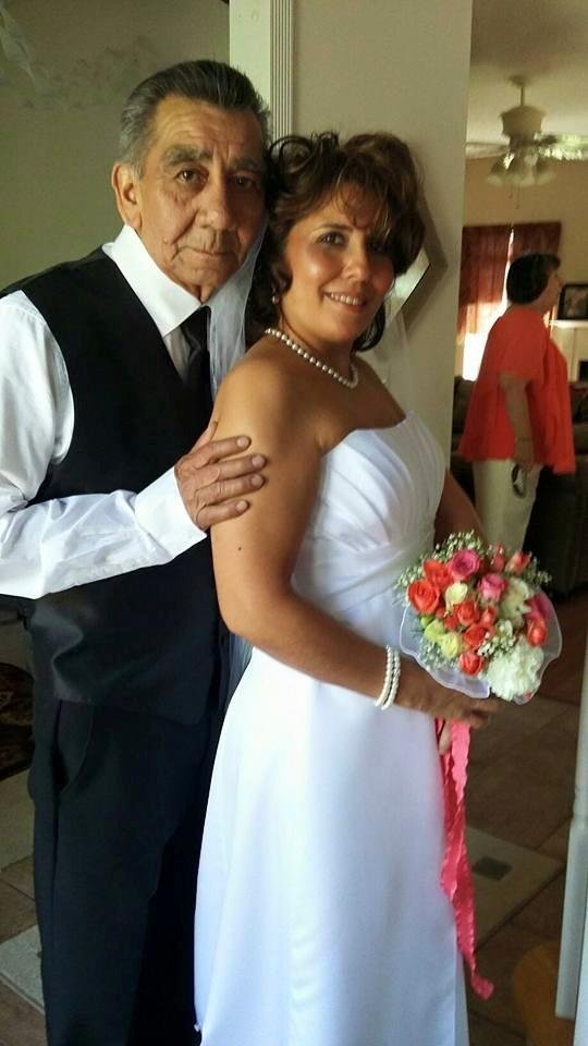 My father and I on my wedding day.